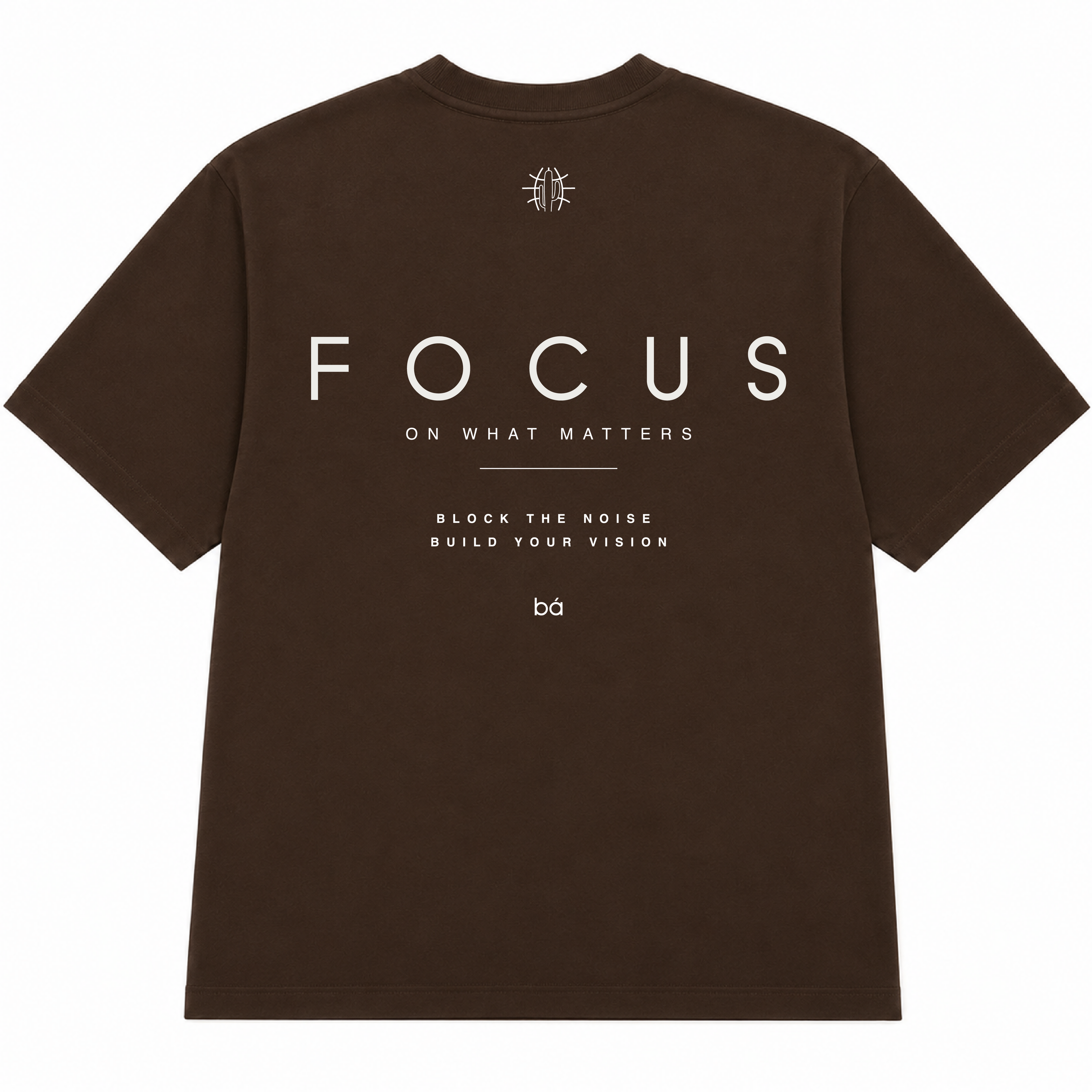 Camiseta Oversized Masculino Focus Cafe