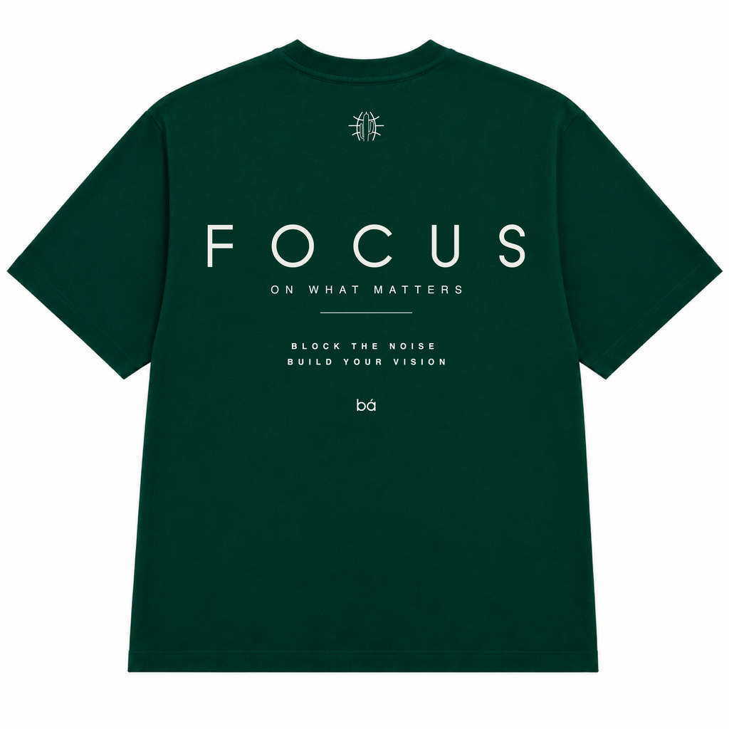 Camiseta Oversized Masculino Focus Verde