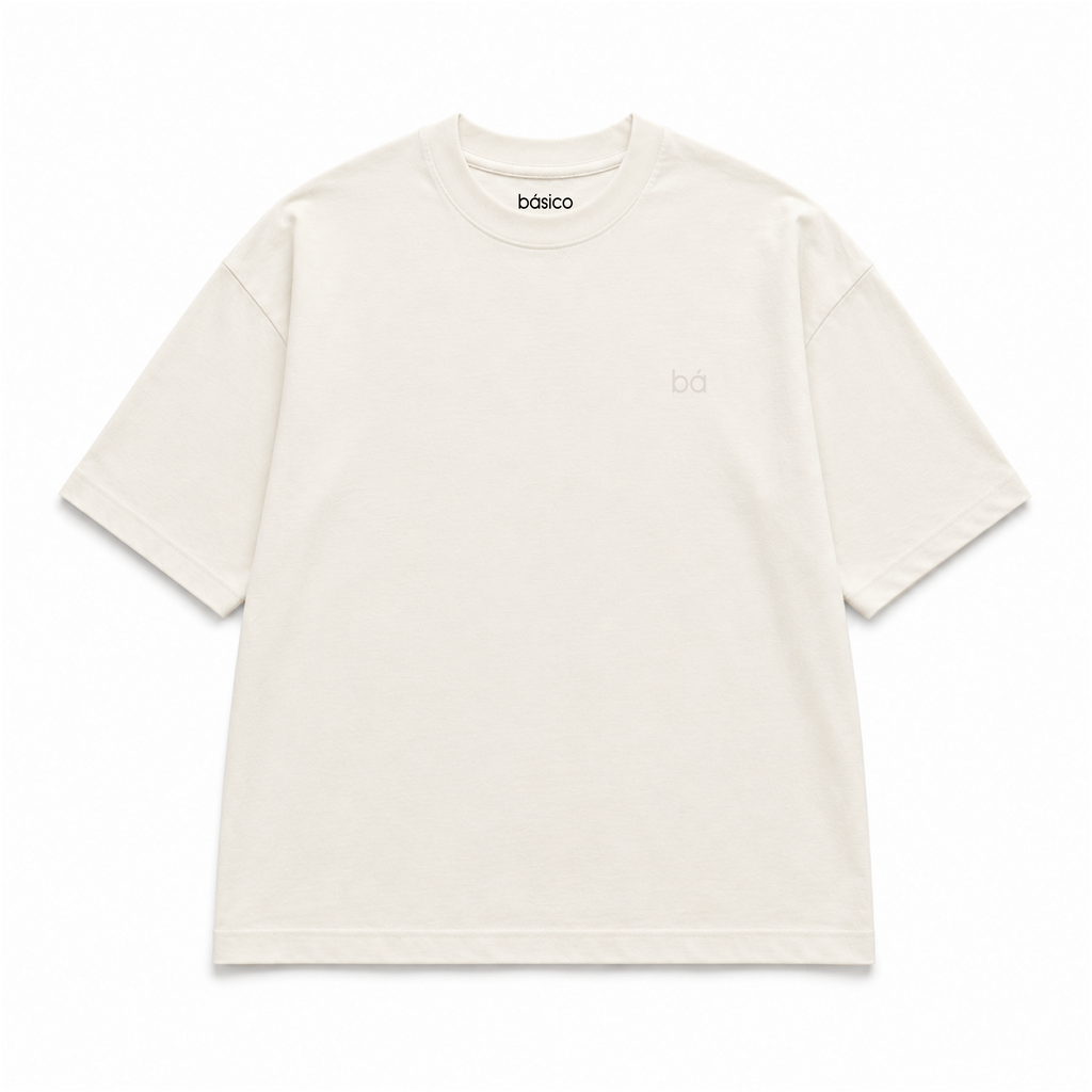 Camiseta Oversized Masculino Focus Beige