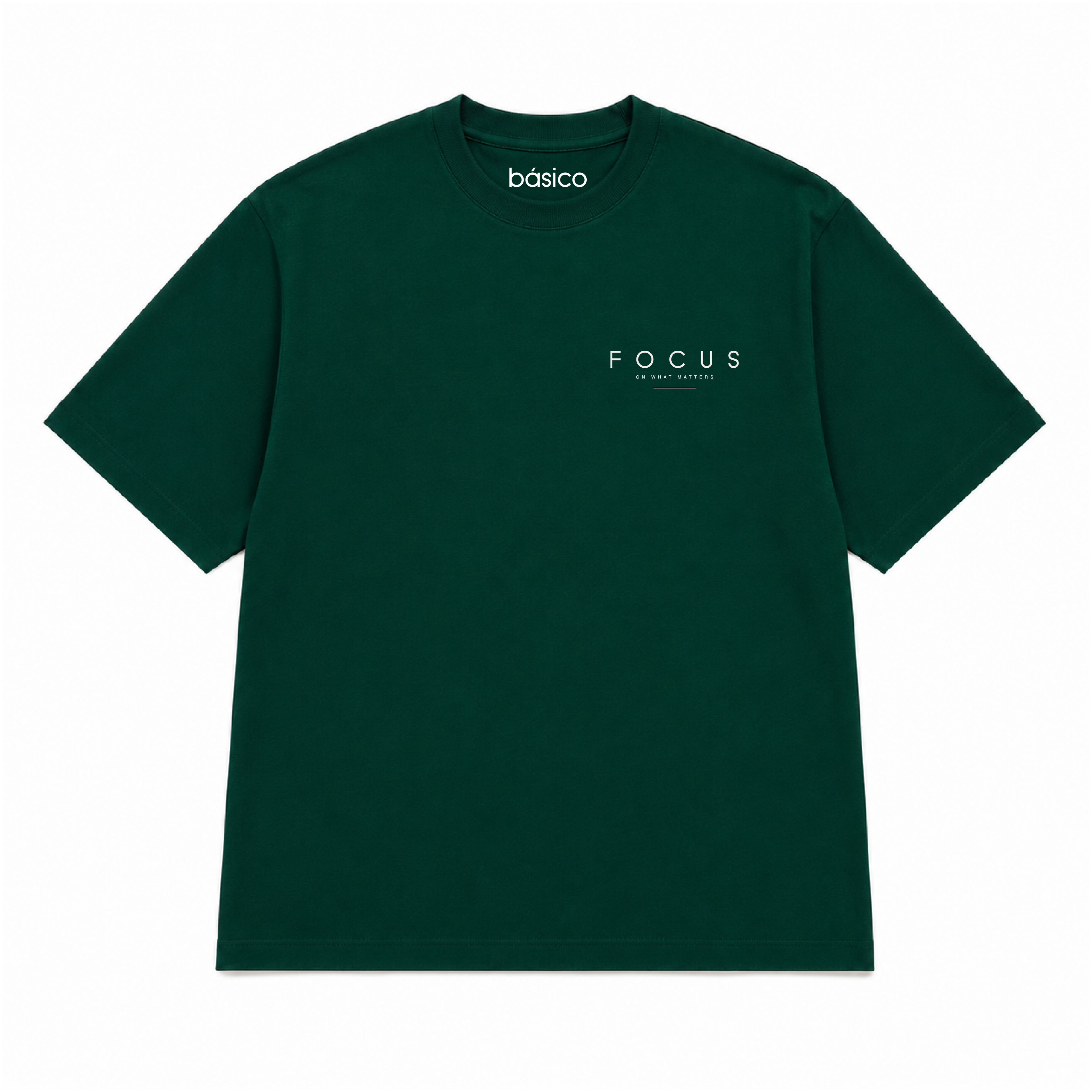 Camiseta Oversized Masculino Focus Verde