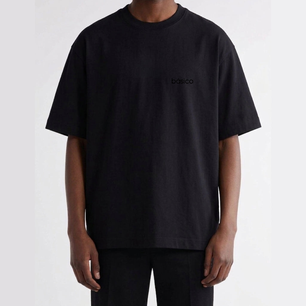 Camiseta Oversized Unisex Negra Masculino