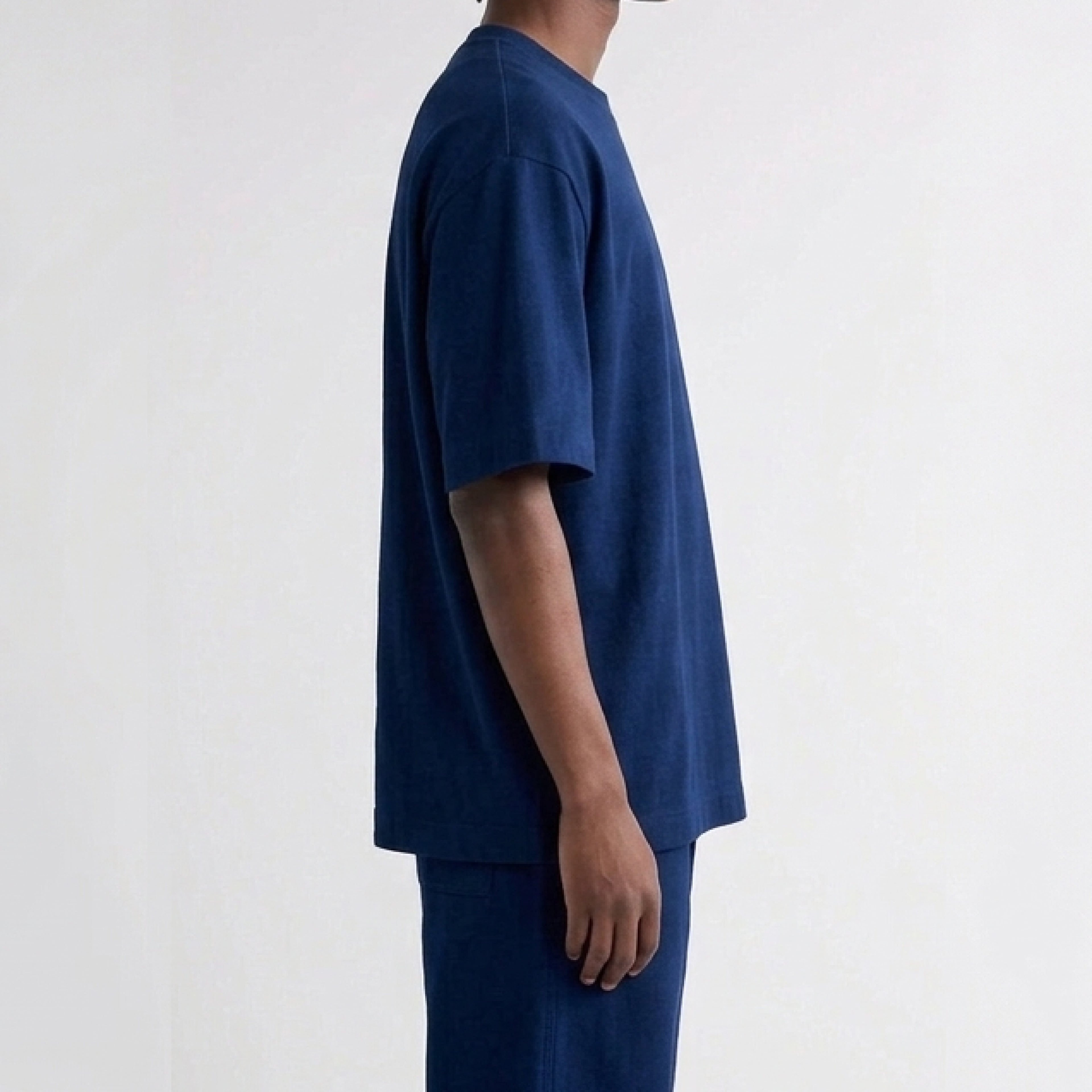 Camiseta Oversized Unisex Azul medio  Masculino