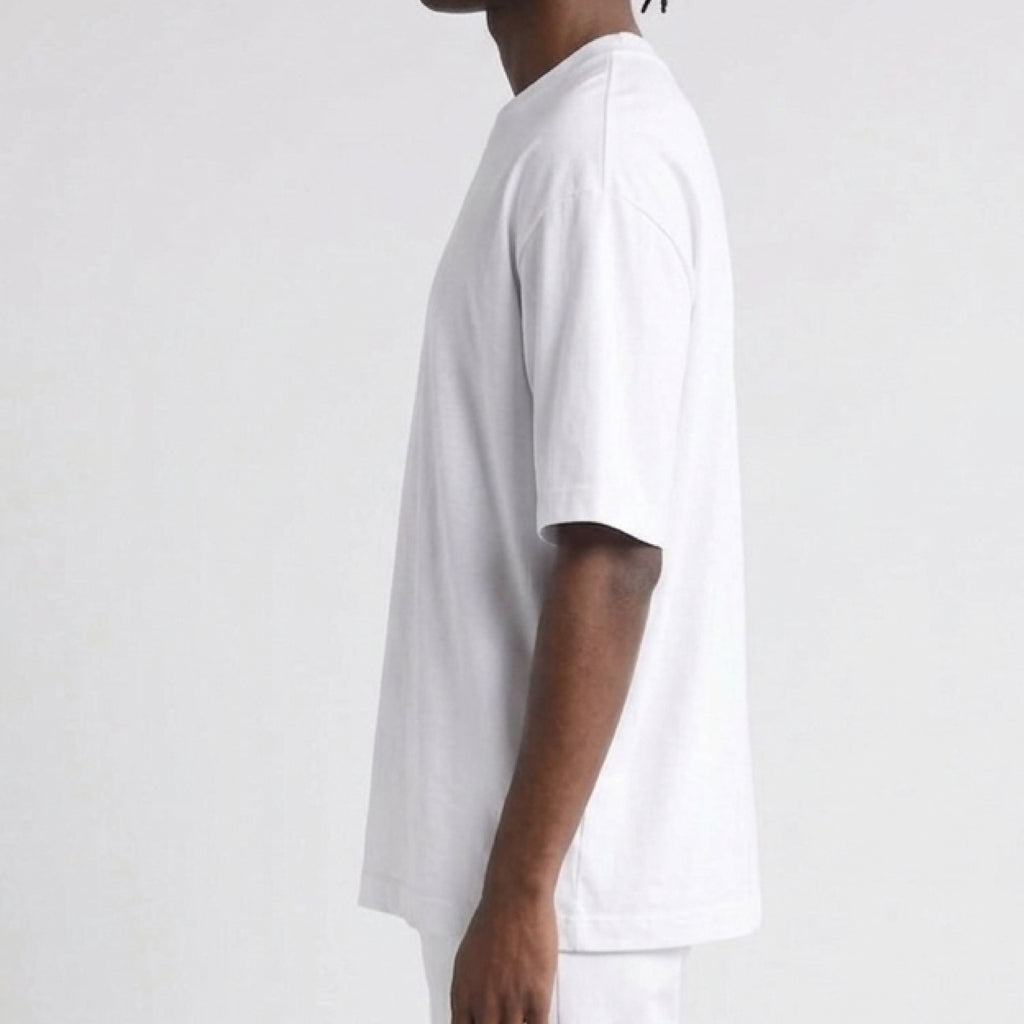 Camiseta Oversized Unisex Blanca Masculino