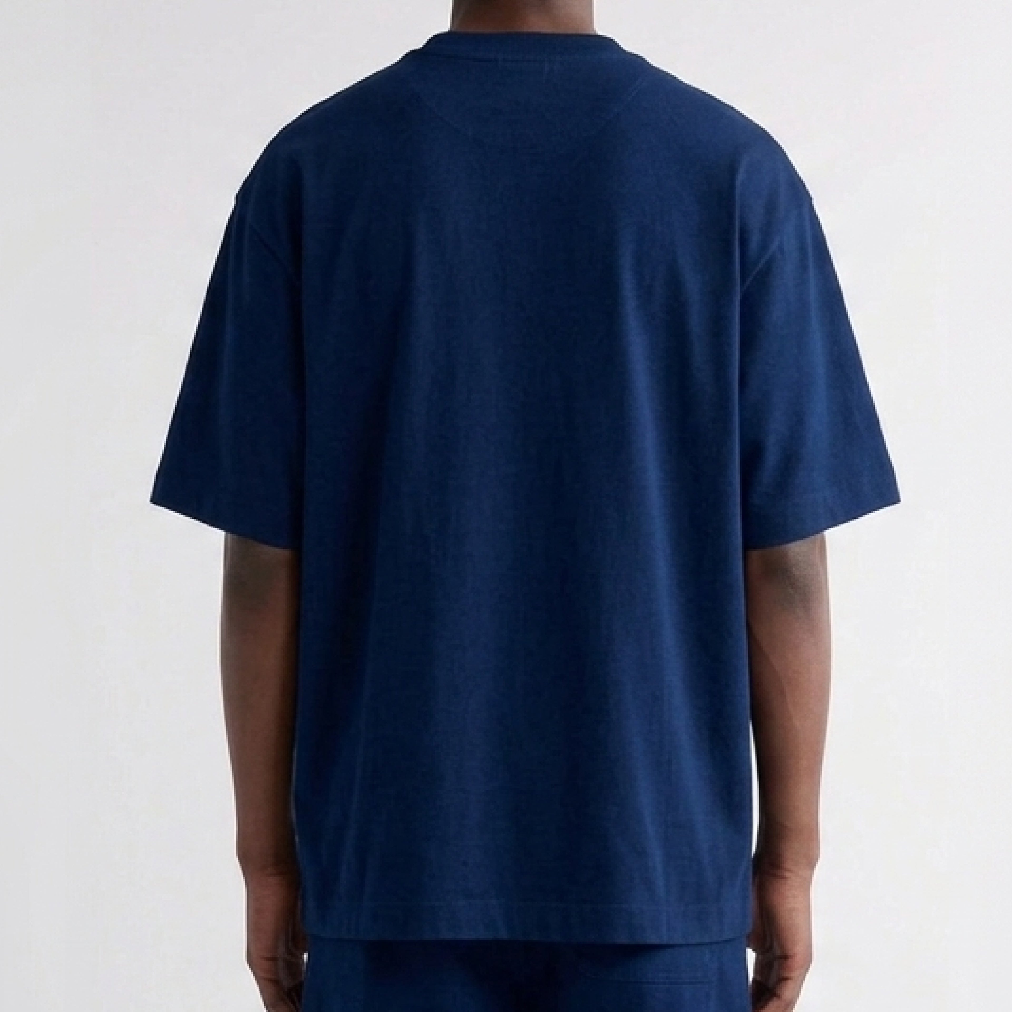 Camiseta Oversized Unisex Azul medio  Masculino