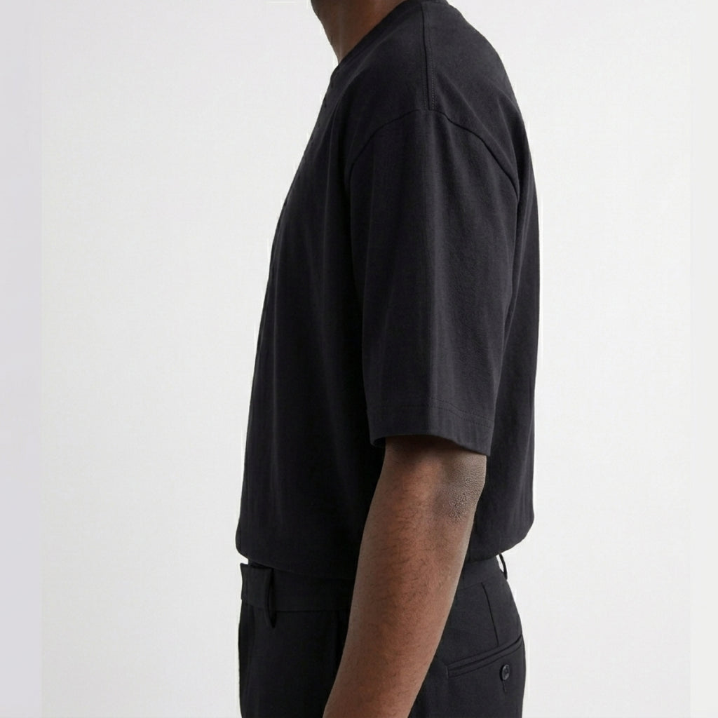 Camiseta Oversized Unisex Negra Masculino