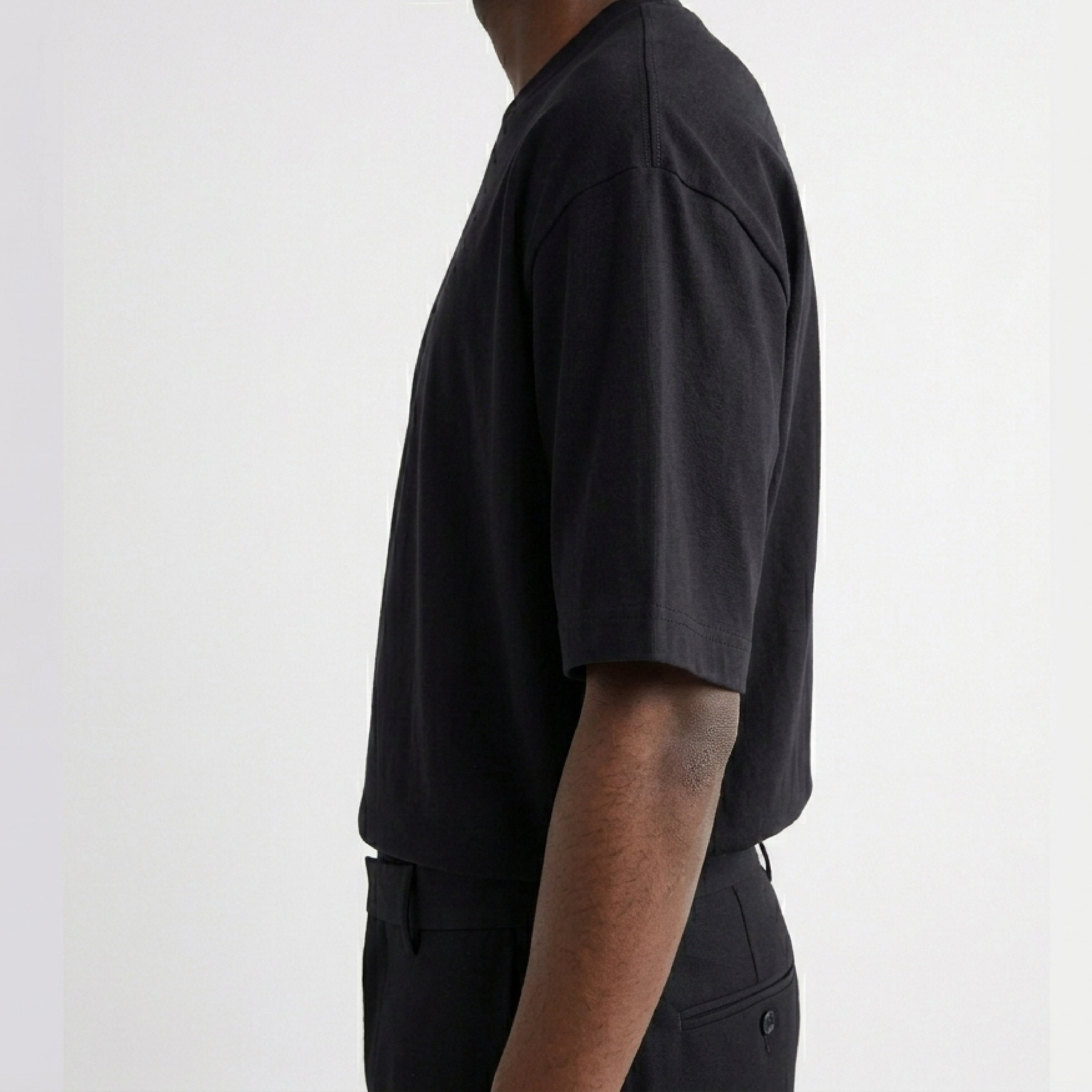 Camiseta Oversized Unisex Negra Masculino