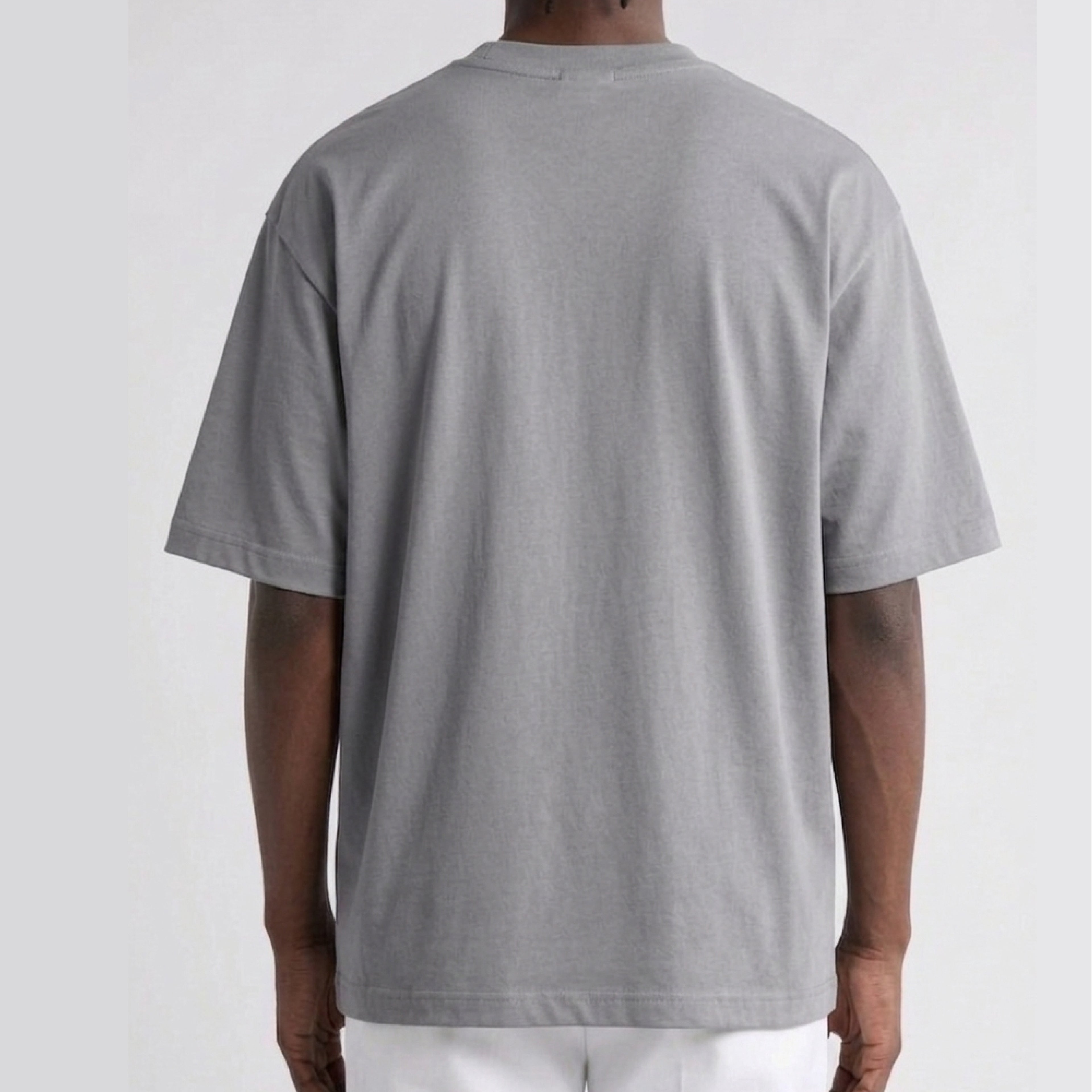 Camiseta Oversized Unisex Gris Masculino