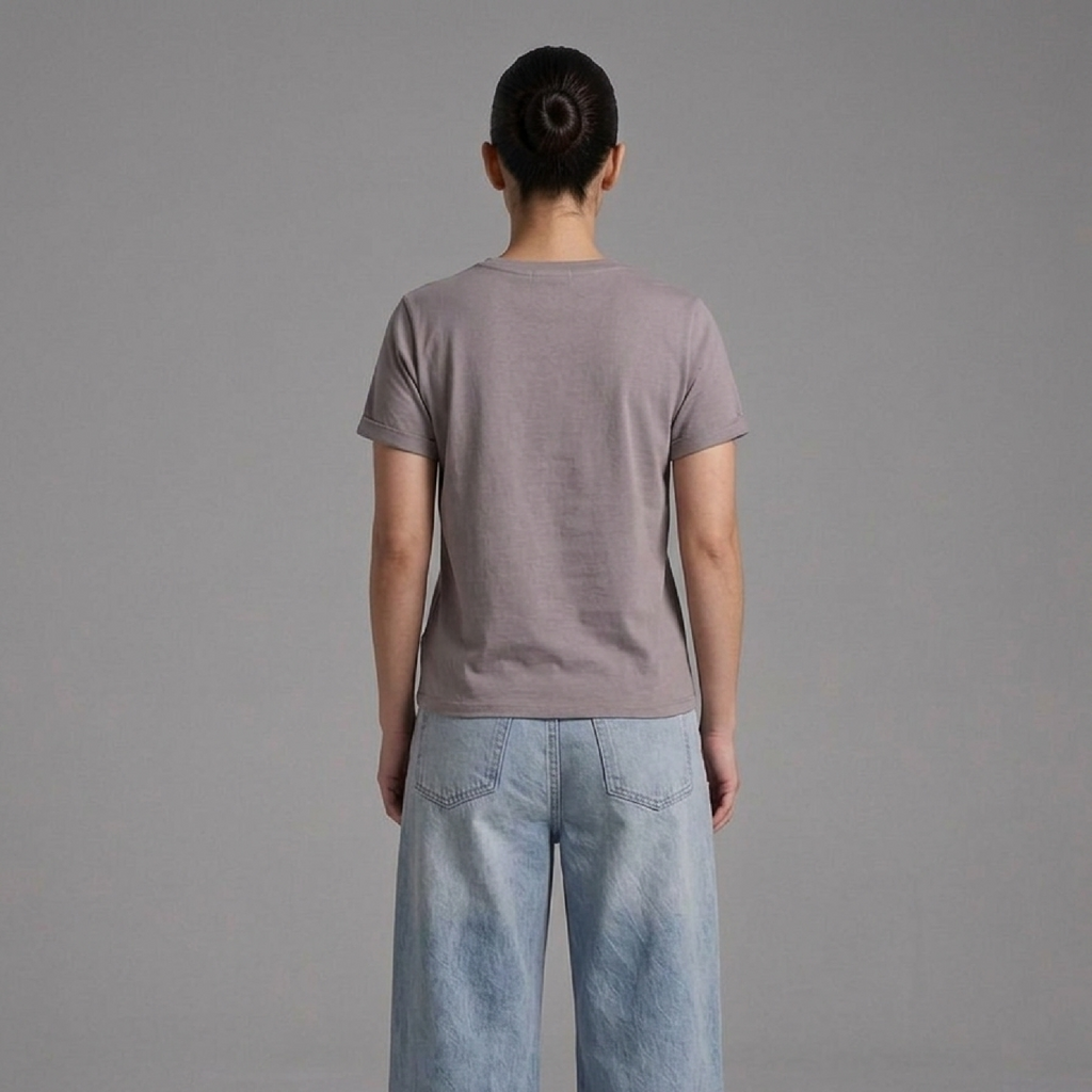Camiseta Femenina Slim fit Gris