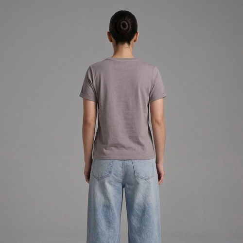 Camiseta Femenina Slim fit Gris